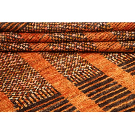 Tappeto Gabbeh Marrakech Pakistan arancione bianco 247x319