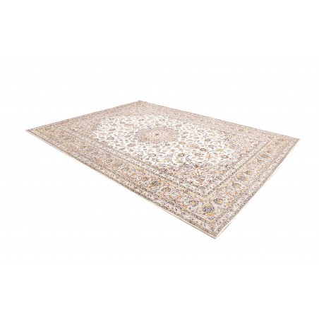 Tappeto Kashan Persia bianco marrone 254x340