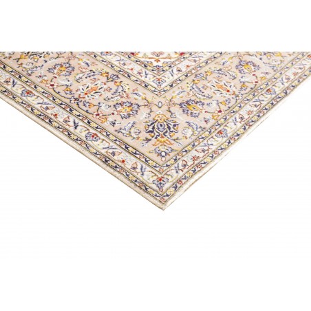 Tappeto Kashan Persia bianco marrone 254x340