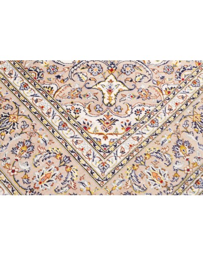 Tappeto Kashan Persia bianco marrone 254x340