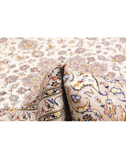 Tappeto Kashan Persia bianco marrone 254x340