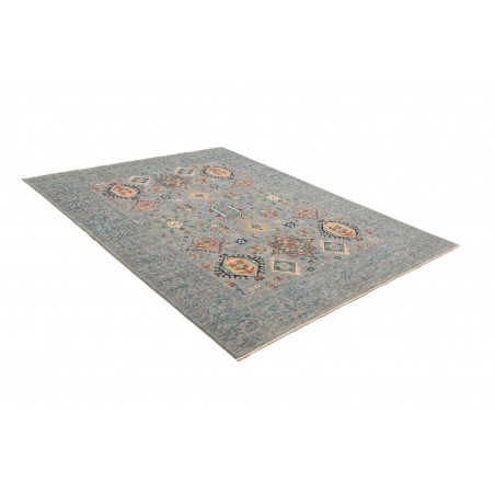Tappeto Tribal Pakistan azzurro 195x241