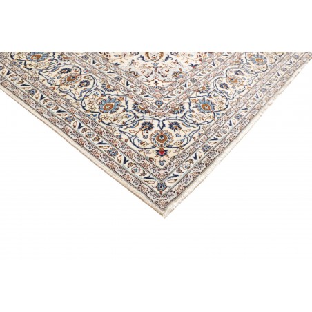 Tappeto Kashan Persia bianco azzurro 294x400