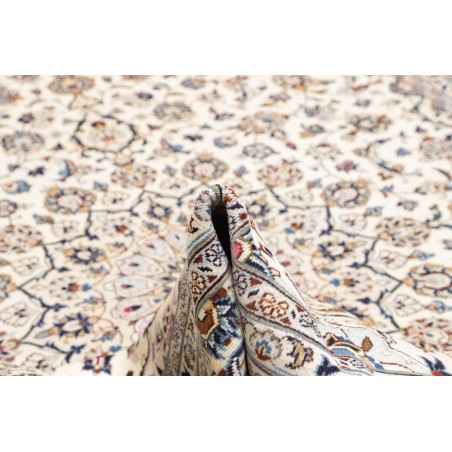 Tappeto Kashan Persia bianco azzurro 294x400