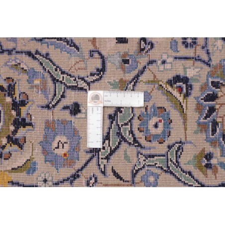 Tappeto Kashan Persia bianco azzurro 294x400