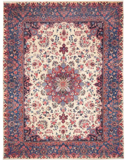 Tappeto Mashad Persia marrone grigio 305x408