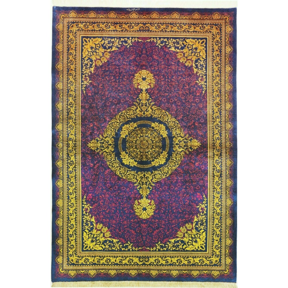 Tappeto Ghom seta Persia grigio marrone 157x237 Tappeto Ghom seta Persia grigio marrone 157x237