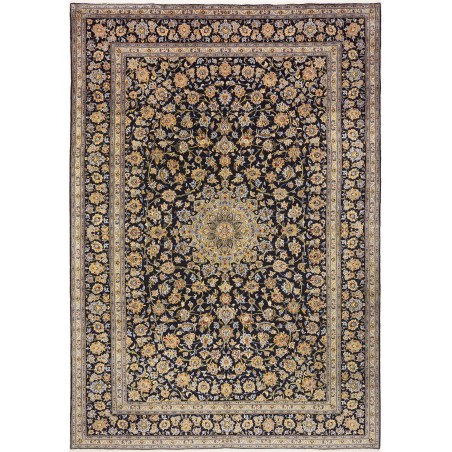 Tappeto Kashan Persia marrone blu 258x375