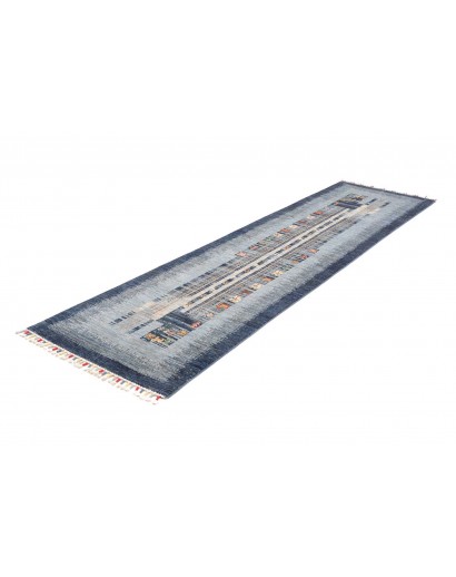 Tappeto Siva Pakistan grigio bianco 83x300