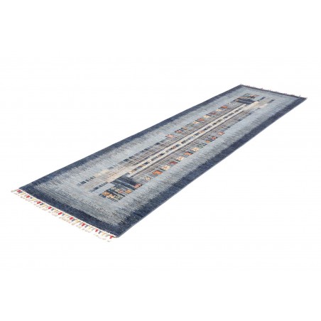 Tappeto Siva Pakistan grigio bianco 83x300