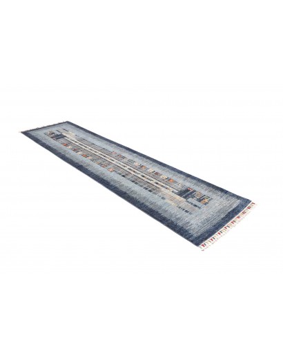 Tappeto Siva Pakistan grigio bianco 83x300