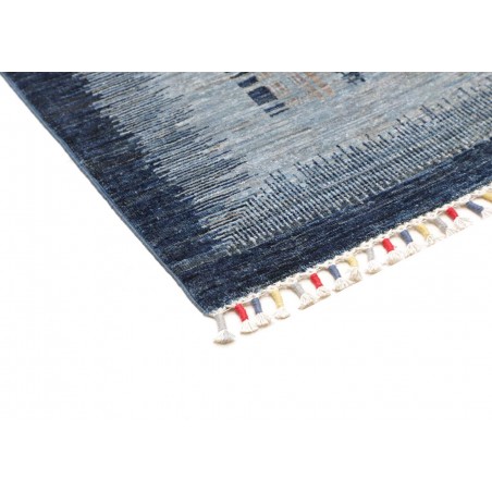 Tappeto Siva Pakistan grigio bianco 83x300