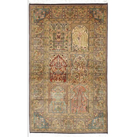 Tappeto Kashmir India bianco 92x154