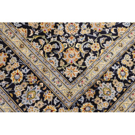 Tappeto Kashan Persia marrone blu 258x375