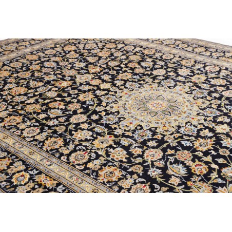 Tappeto Kashan Persia marrone blu 258x375