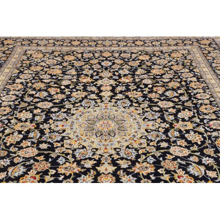Tappeto Kashan Persia marrone blu 258x375