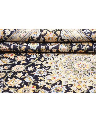 Tappeto Kashan Persia marrone blu 258x375