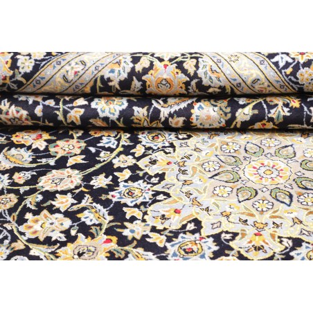 Tappeto Kashan Persia marrone blu 258x375