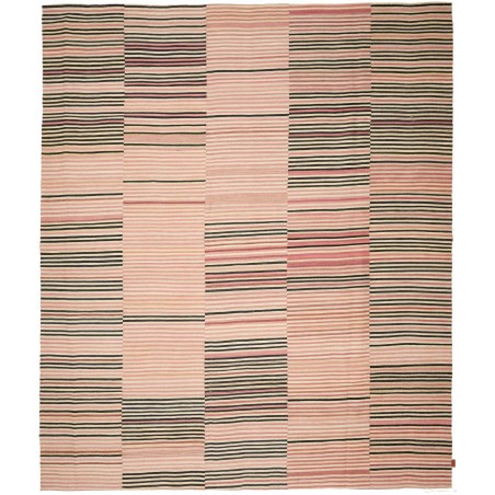 Tappeto Kilim Persia bianco giallo 252x300