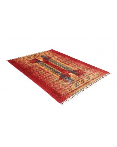 Tappeto Siva Pakistan marrone arancione 146x203