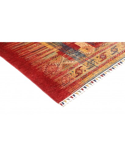 Tappeto Siva Pakistan marrone arancione 146x203