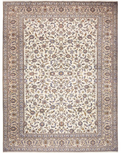 Tappeto Kashan Persia bianco grigio 305x395