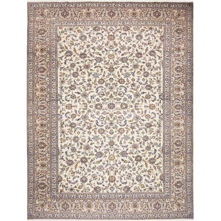 Tappeto Kashan Persia bianco grigio 305x395
