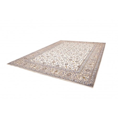 Tappeto Kashan Persia bianco grigio 305x395
