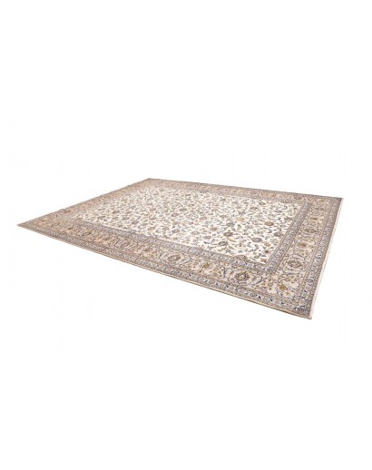Tappeto Kashan Persia bianco grigio 305x395