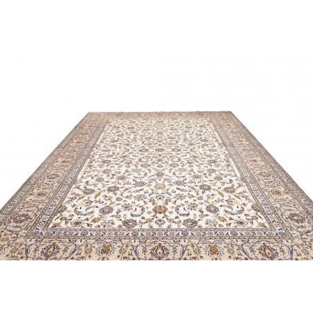 Tappeto Kashan Persia bianco grigio 305x395