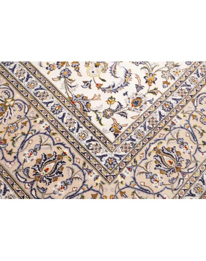 Tappeto Kashan Persia bianco grigio 305x395