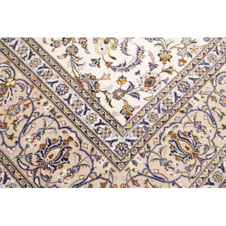 Tappeto Kashan Persia bianco grigio 305x395