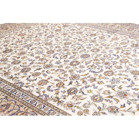 Tappeto Kashan Persia bianco grigio 305x395