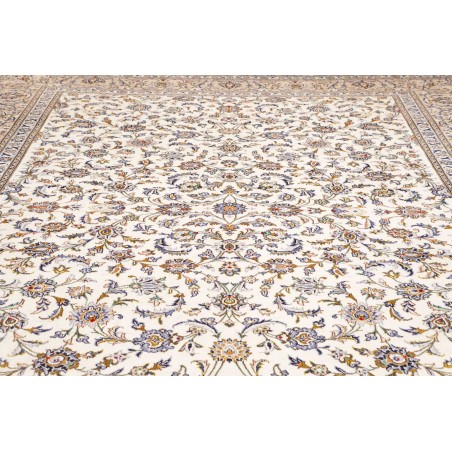 Tappeto Kashan Persia bianco grigio 305x395