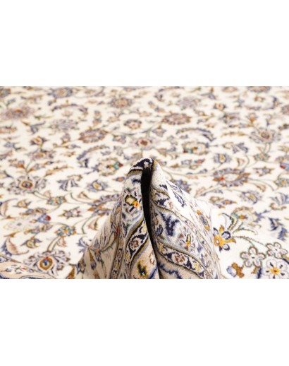 Tappeto Kashan Persia bianco grigio 305x395