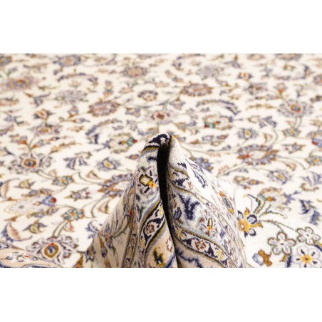 Tappeto Kashan Persia bianco grigio 305x395