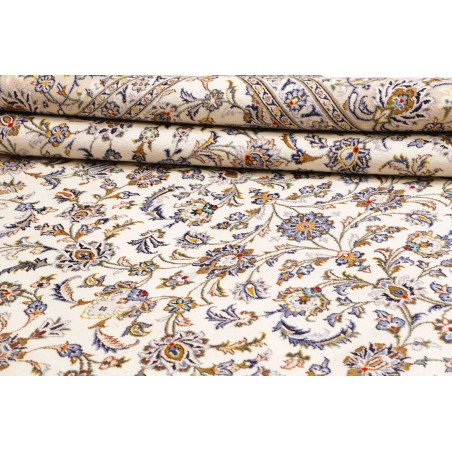 Tappeto Kashan Persia bianco grigio 305x395