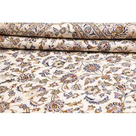 Tappeto Kashan Persia bianco grigio 305x395