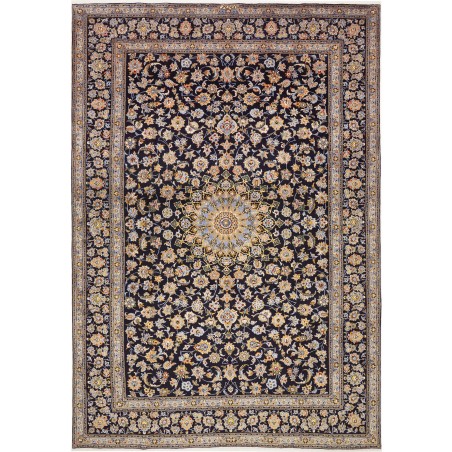 Tappeto Kashan Persia marrone blu 255x370