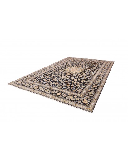 Tappeto Kashan Persia marrone blu 255x370