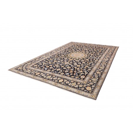 Tappeto Kashan Persia marrone blu 255x370