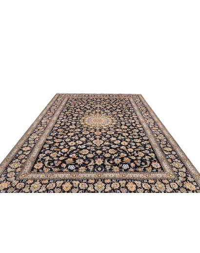 Tappeto Kashan Persia marrone blu 255x370