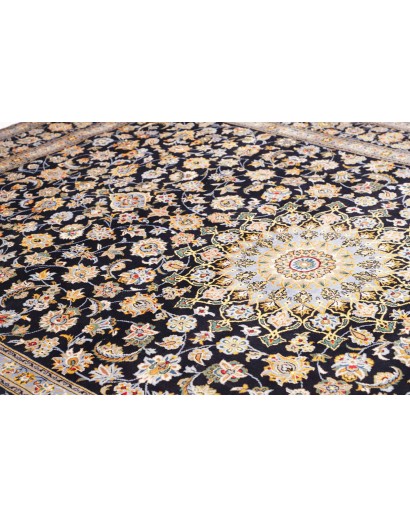 Tappeto Kashan Persia marrone blu 255x370