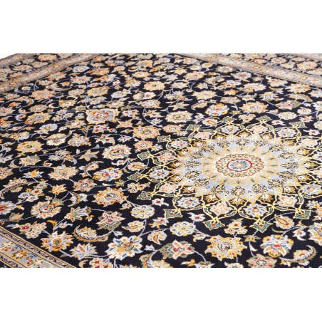 Tappeto Kashan Persia marrone blu 255x370