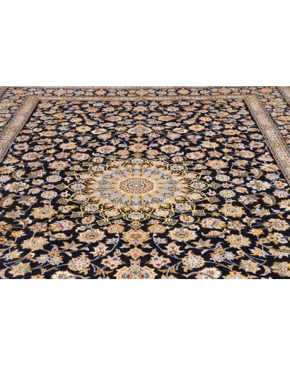 Tappeto Kashan Persia marrone blu 255x370