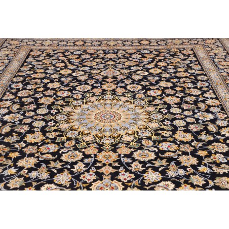 Tappeto Kashan Persia marrone blu 255x370