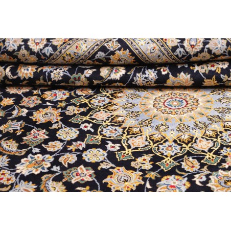 Tappeto Kashan Persia marrone blu 255x370
