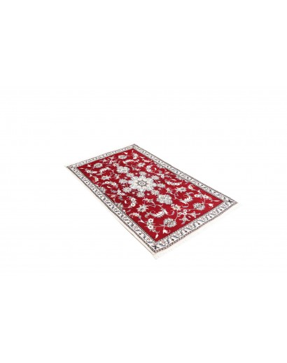 Tappeto Nain Kashmar Persia bianco marrone 85x140