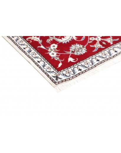 Tappeto Nain Kashmar Persia bianco marrone 85x140