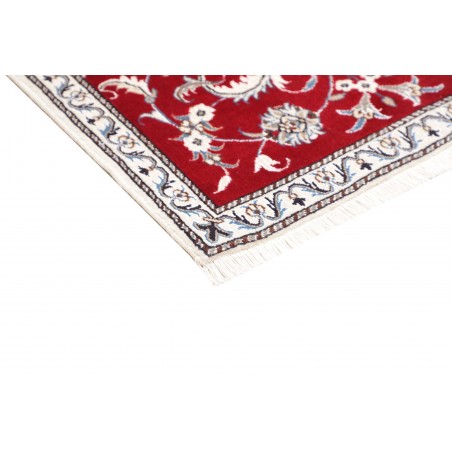 Tappeto Nain Kashmar Persia bianco marrone 85x140